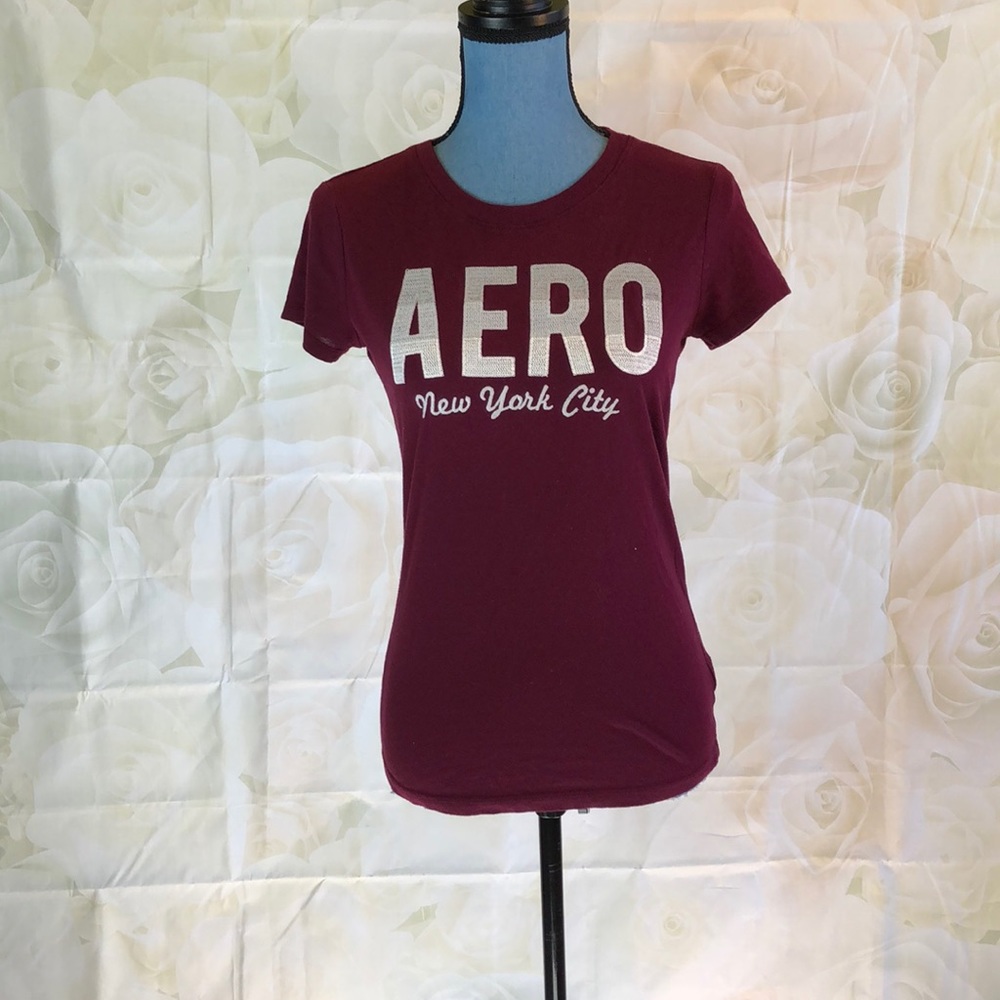 New York City Women's Burgundy Logo Tee